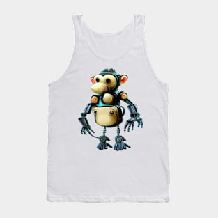 Funny robot animals Tank Top